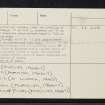 Kintraw, NM80SW 1, Ordnance Survey index card, page number 4, Verso