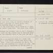 Eilean Righ, NM80SW 5, Ordnance Survey index card, page number 1, Recto
