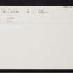 Ardfern, Craignish Inn, NM80SW 35, Ordnance Survey index card, Recto