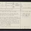 Melfort House, NM81SW 1, Ordnance Survey index card, page number 1, Recto