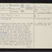 Ardanstur, NM81SW 3, Ordnance Survey index card, page number 1, Recto