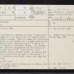 Kilmelford, NM81SW 8, Ordnance Survey index card, page number 1, Recto