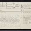 Kilmore, NM82NE 9, Ordnance Survey index card, page number 1, Recto