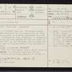 Kilbride, Campbell Of Lerags Cross, NM82NE 14, Ordnance Survey index card, page number 1, Recto