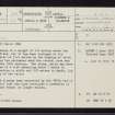 Kilmore, NM82NE 34, Ordnance Survey index card, page number 1, Recto