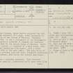 Kerrera, Gylen Castle, NM82NW 1, Ordnance Survey index card, page number 1, Recto