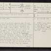 Kerrera, Slaterich, NM82NW 13, Ordnance Survey index card, page number 1, Recto