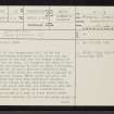 Dun Ormidale, NM82NW 15, Ordnance Survey index card, page number 1, Recto