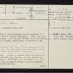 Duachy, NM82SW 1, Ordnance Survey index card, page number 1, Recto