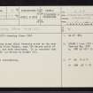 Kilninver, NM82SW 13, Ordnance Survey index card, page number 1, Recto