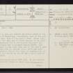 Kintaline, NM83NE 3, Ordnance Survey index card, page number 1, Recto