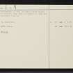 Kintaline, NM83NE 3, Ordnance Survey index card, page number 2, Verso