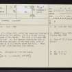 Lismore, Aon Garbh, NM83NW 7, Ordnance Survey index card, page number 1, Recto