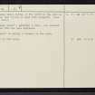 Lismore, Eilean Na Cloiche, NM83NW 8, Ordnance Survey index card, page number 2, Verso