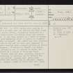 Oban, NM83SE 6, Ordnance Survey index card, page number 1, Recto