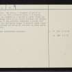 Oban, NM83SE 6, Ordnance Survey index card, page number 2, Verso