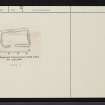 Cladh Vaine, Pennyfuir Cottage, NM83SE 20, Ordnance Survey index card, Recto