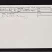 Lismore, Park, NM84NE 2, Ordnance Survey index card, Recto
