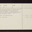 Lismore, Castle Coeffin, NM84SE 2, Ordnance Survey index card, page number 3, Recto