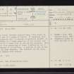 Balure, NM84SE 8, Ordnance Survey index card, page number 1, Recto