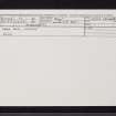 Lismore, Carn Mor, NM84SE 12, Ordnance Survey index card, Recto