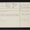 Lismore, Carn Mor, NM84SE 12, Ordnance Survey index card, page number 1, Recto