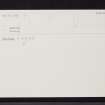 Eredine, Loch Awe, NM90NE 2, Ordnance Survey index card, Recto