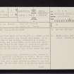 Glenamachrie, Tom Na Croise, NM92NW 9, Ordnance Survey index card, page number 1, Recto