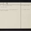 Clachadow, NM92NW 11, Ordnance Survey index card, page number 2, Verso