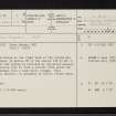 Tobar Baodan, Ardchattan, NM93NE 2, Ordnance Survey index card, page number 1, Recto