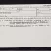 Dun Mac Sniachan, NM93NW 2, Ordnance Survey index card, Recto