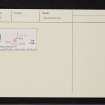 Achnaba, NM93NW 21, Ordnance Survey index card, Recto