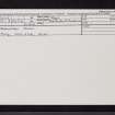 Ardchattan Priory, NM93SE 1, Ordnance Survey index card, Recto