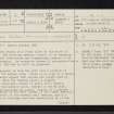 Castle Stalker, NM94NW 2, Ordnance Survey index card, page number 1, Recto