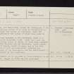 Battle Of Stalc, Appin, NM94NW 8, Ordnance Survey index card, Recto