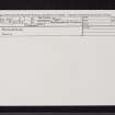 Achnamoine, NM94SW 6, Ordnance Survey index card, Recto