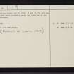 Torr A' Chlaonaidh, NM94SW 12, Ordnance Survey index card, page number 2, Verso