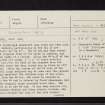 Achnagoul, NN00NE 8, Ordnance Survey index card, page number 1, Recto