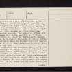 Achnagoul, NN00NE 8, Ordnance Survey index card, page number 2, Verso