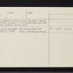 Achnagoul, NN00NE 8, Ordnance Survey index card, page number 3, Recto