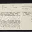 Achnagoul, NN00NE 9, Ordnance Survey index card, page number 1, Recto
