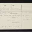 Barmore Wood, NN00SE 12, Ordnance Survey index card, page number 2, Verso
