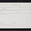 Tom Ailpein, Pennymore, NN00SE 21, Ordnance Survey index card, Recto