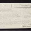 Auchindrain, NN00SW 2, Ordnance Survey index card, Recto