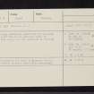 Tullich, Glen Aray, NN01NE 3, Ordnance Survey index card, Recto