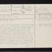 Dun Mor, Bonawe, NN03SW 4, Ordnance Survey index card, page number 1, Recto