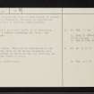 Dun Mor, Bonawe, NN03SW 4, Ordnance Survey index card, page number 2, Verso