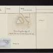 Dun Mor, Bonawe, NN03SW 4, Ordnance Survey index card, Recto