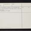 The Campbell Stone, NN06NE 1, Ordnance Survey index card, page number 2, Verso