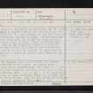 The Campbell Stone, NN06NE 1, Ordnance Survey index card, page number 1, Recto
